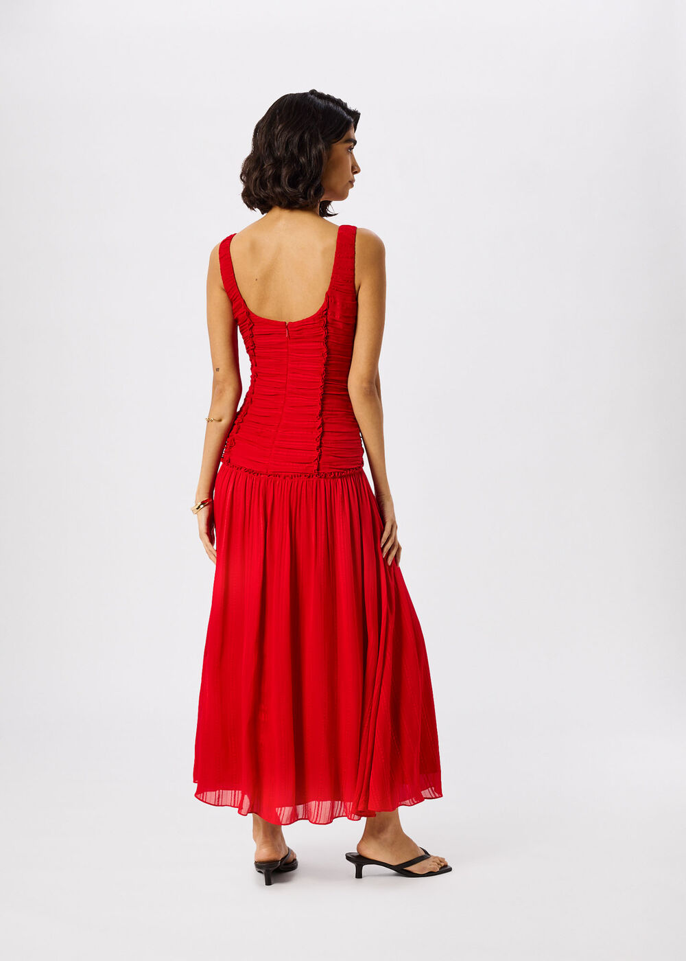 Shirred Bodice Dress