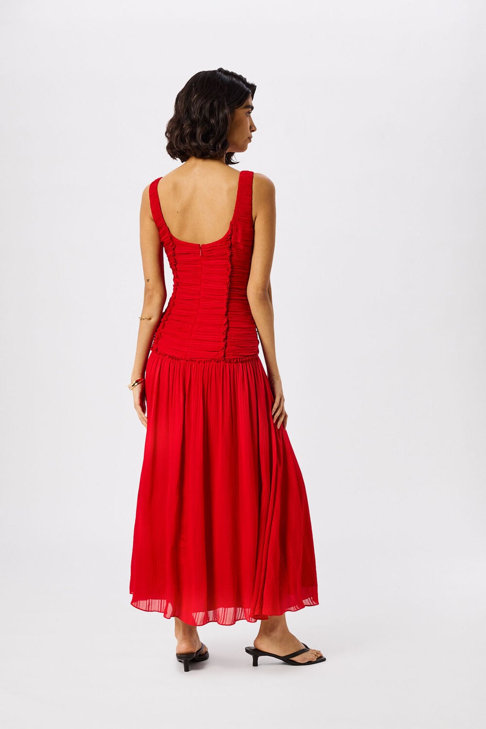 Shirred Bodice Dress