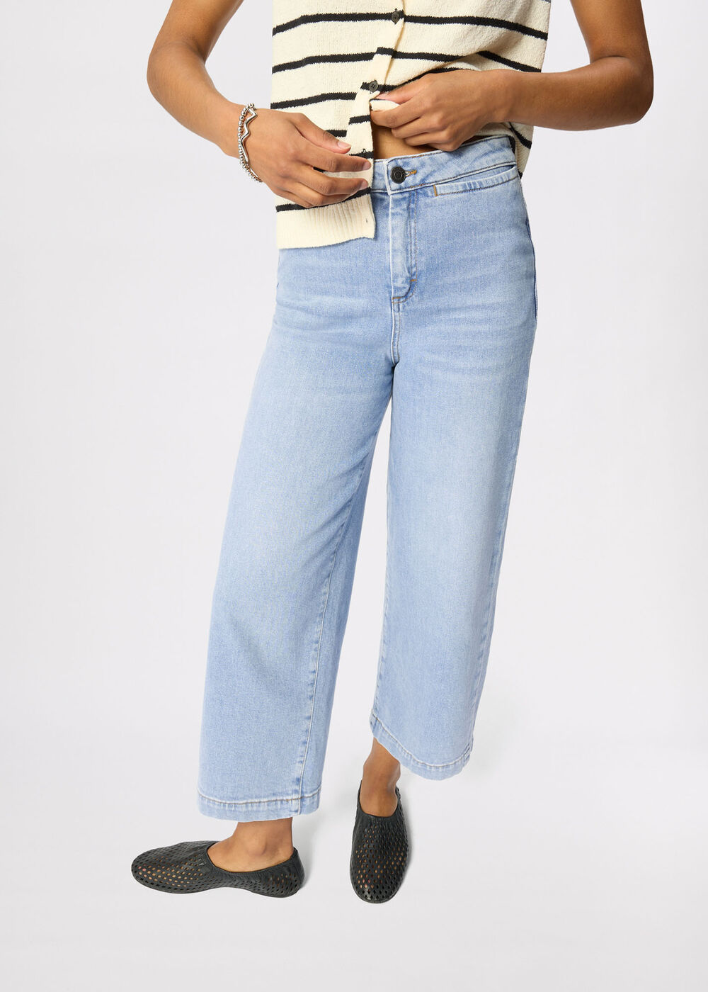 Stretch Straight Ankle Jean