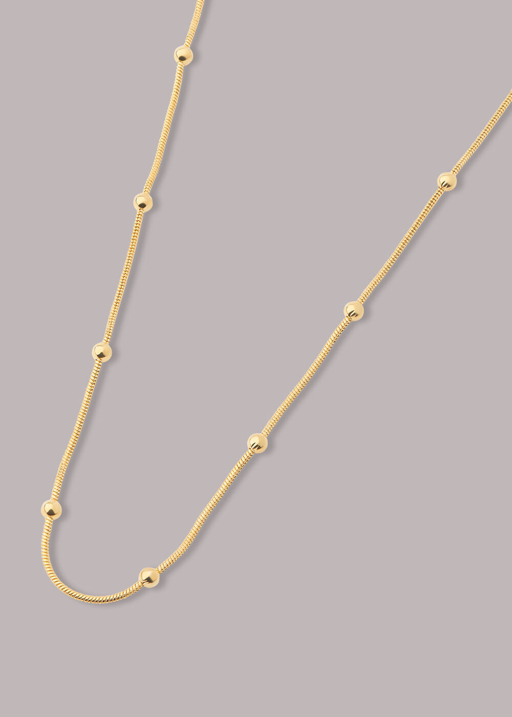 Seed Bead Snake Chain Necklace