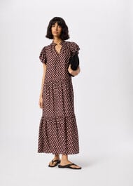 Ikat Spot Midi Dress