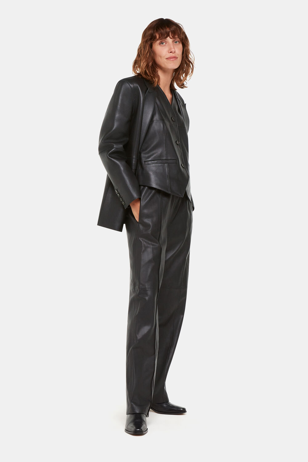 Catrin Leather Waistcoat