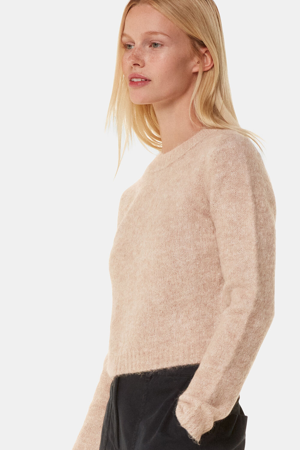 Alpaca Mix Fluffy Knit