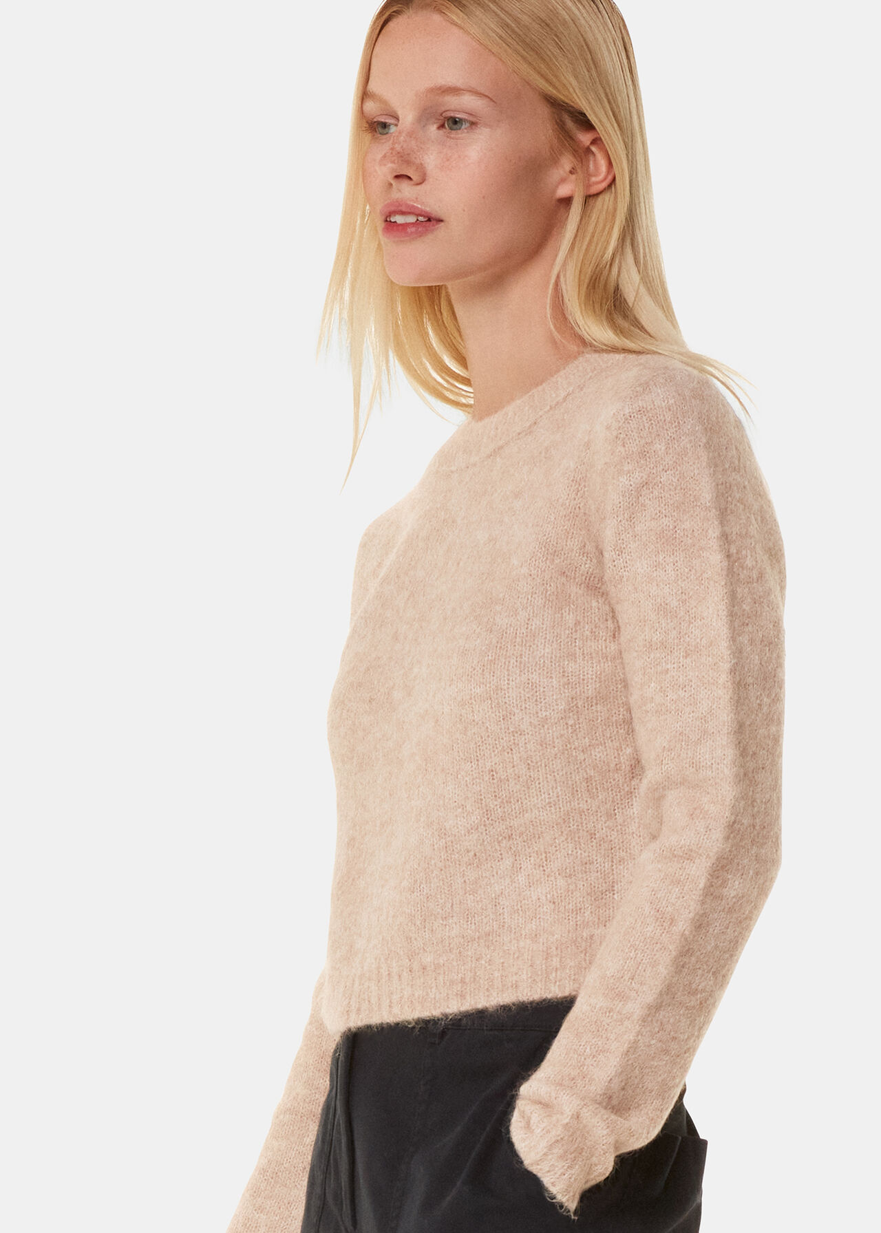 Alpaca Mix Fluffy Knit
