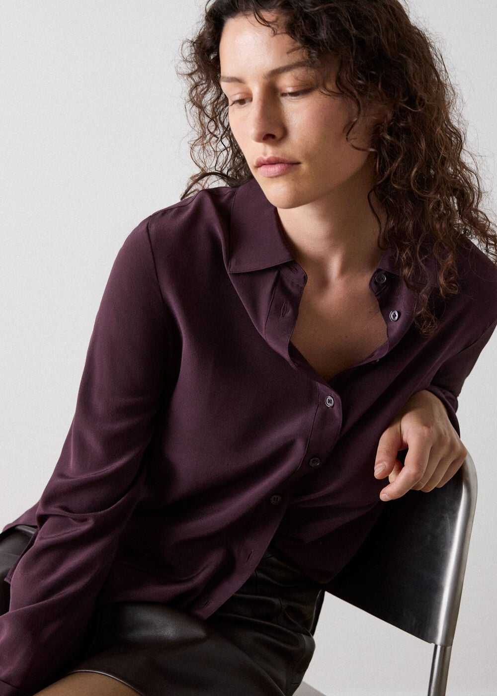 Merlot Ultimate Silk Shirt