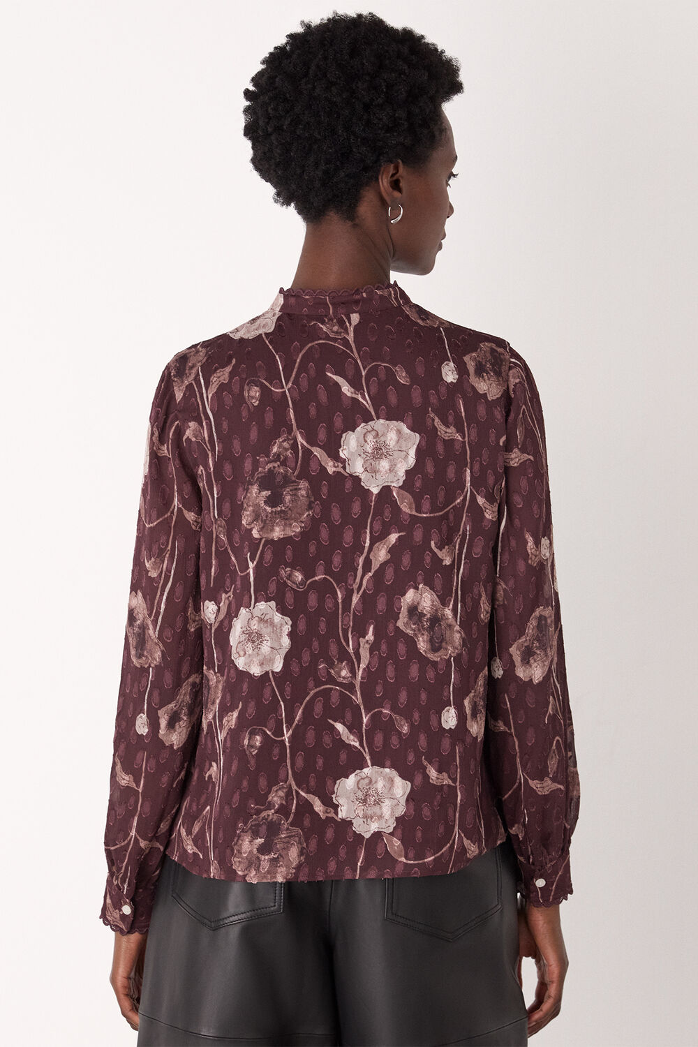 Floral Dobby Blouse