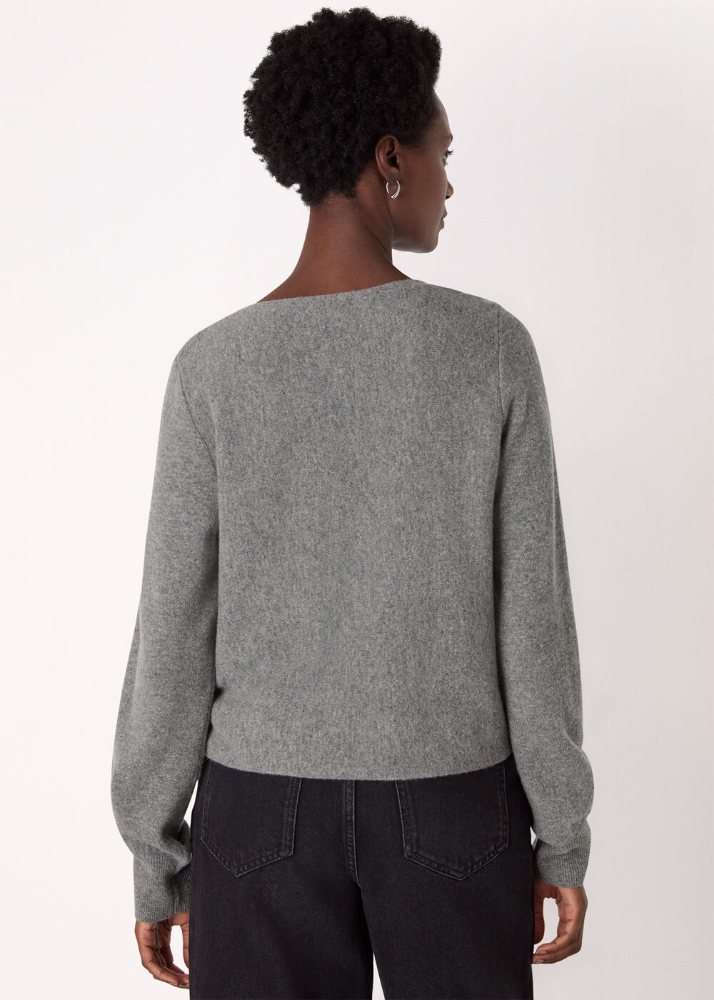 Wool Twist Front Detail Knit