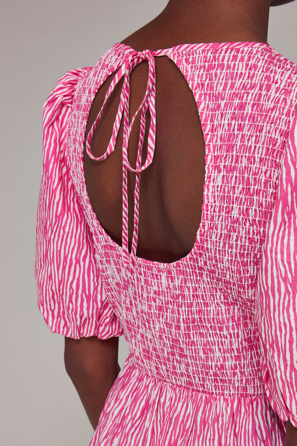 Uneven Lines Midi Dress