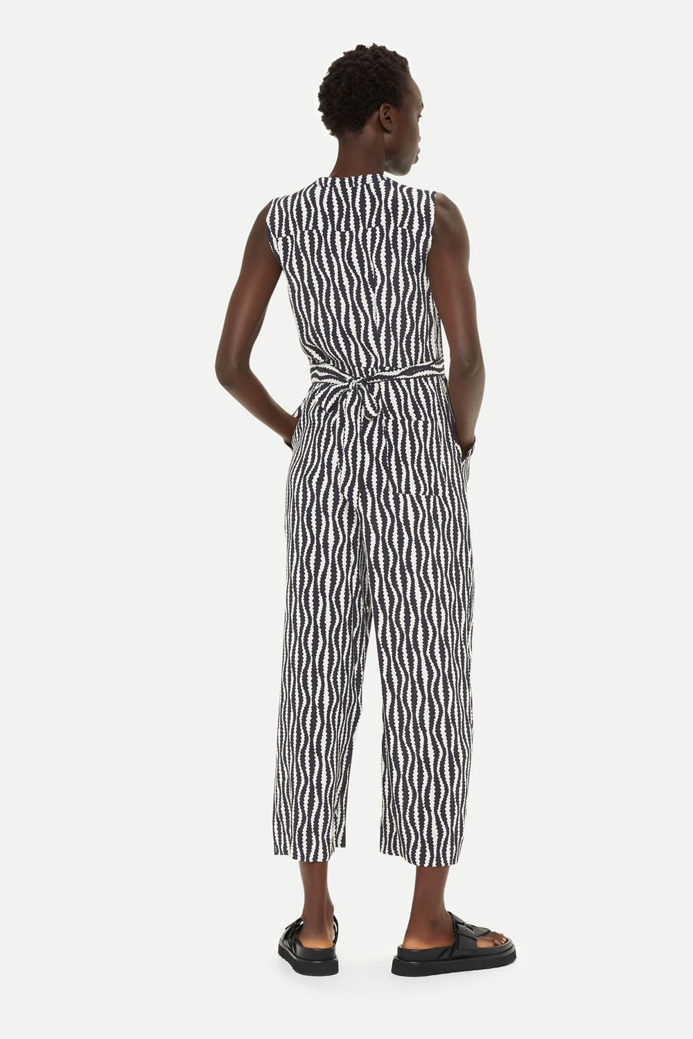 Black Optical Rope Josie Jumpsuit