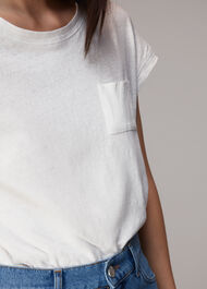 Ember Linen Mix Pocket Tee