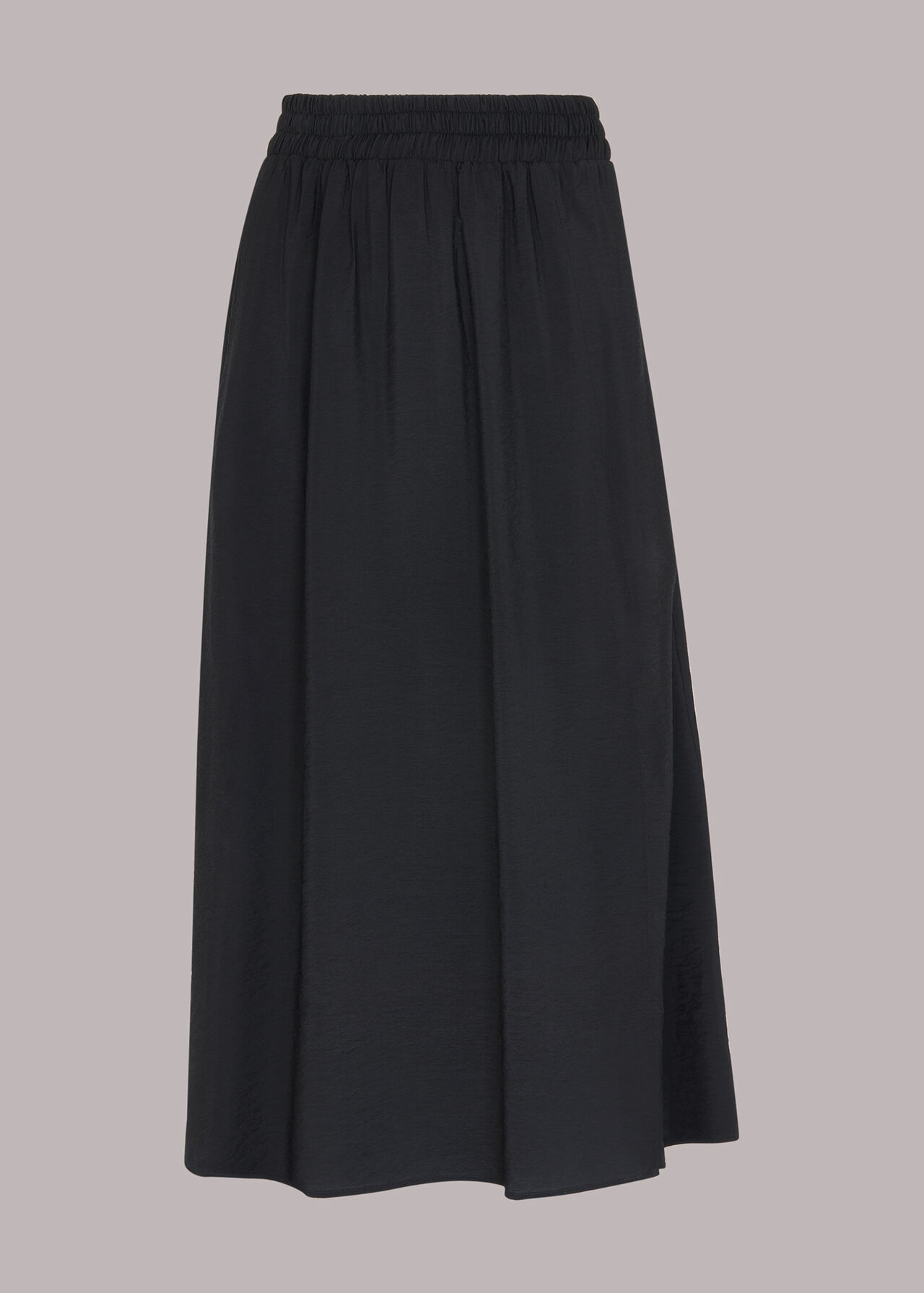 Black Nicola Elasticated Waist Skirt | WHISTLES