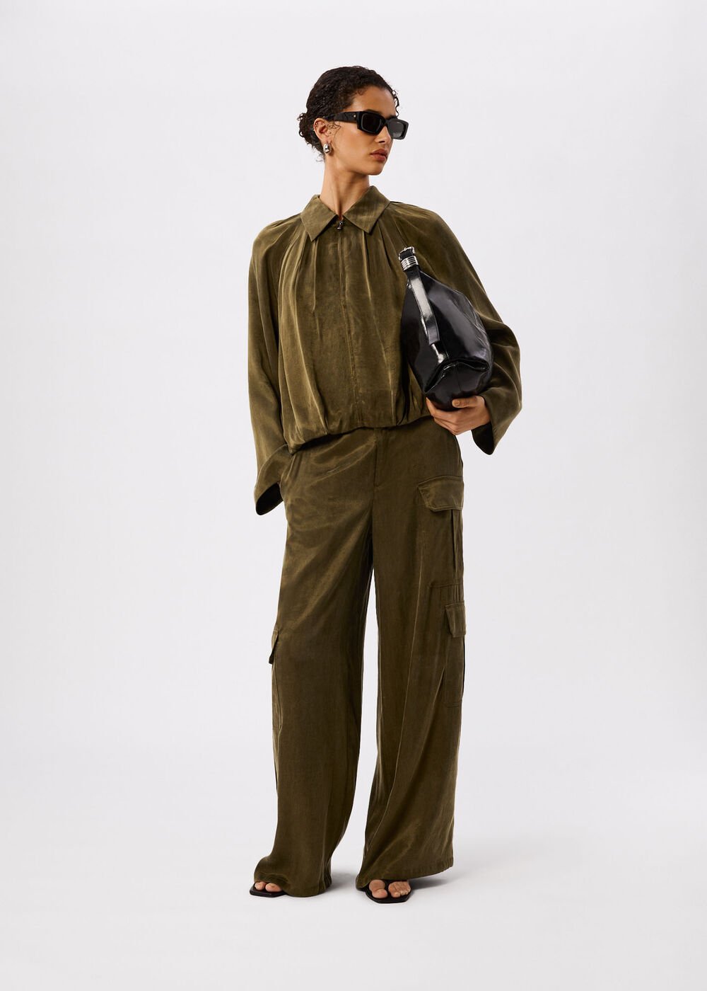 Drapey Bubble Hem Jacket