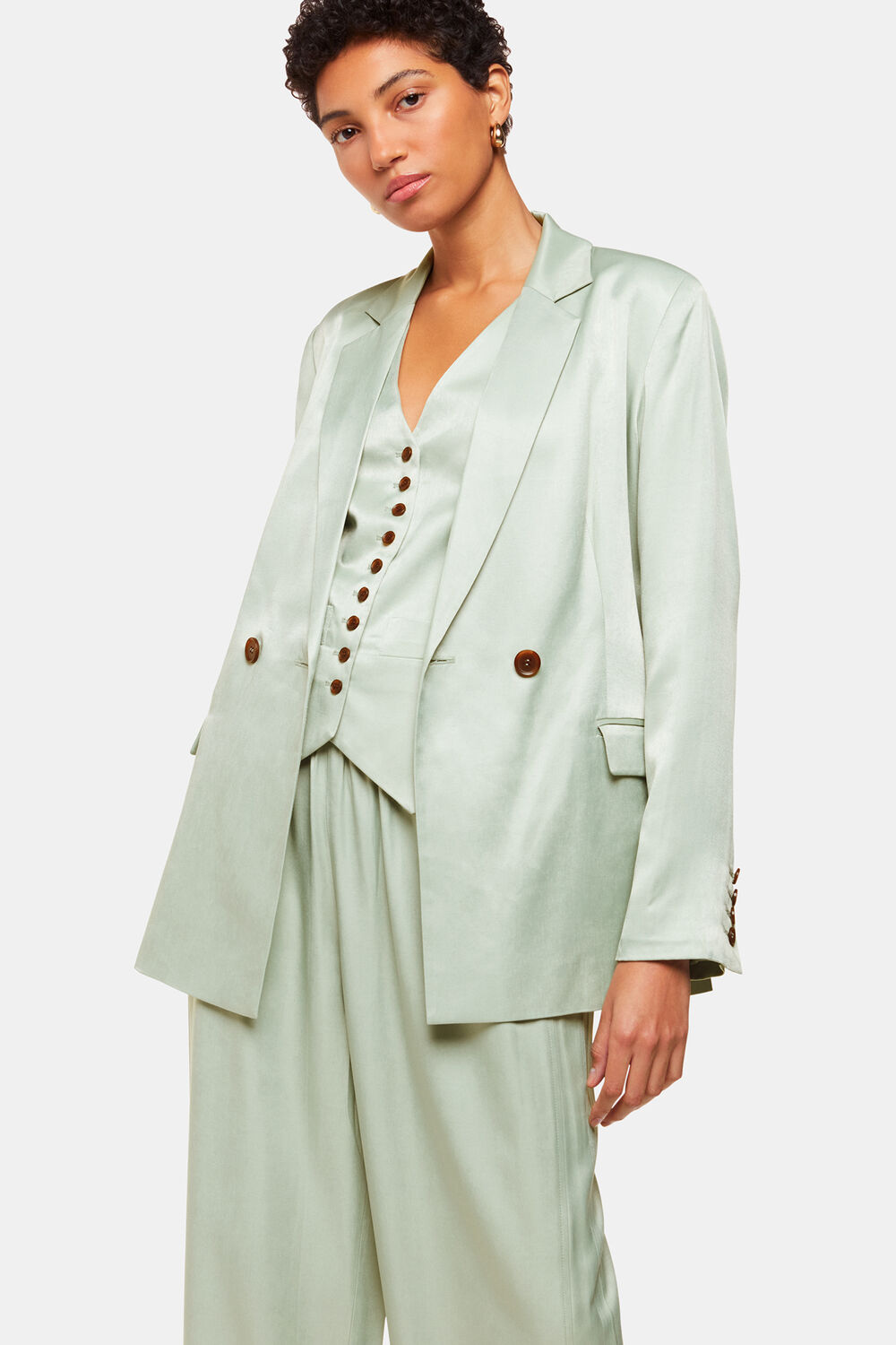 Sage Green Rita Luxe Blazer