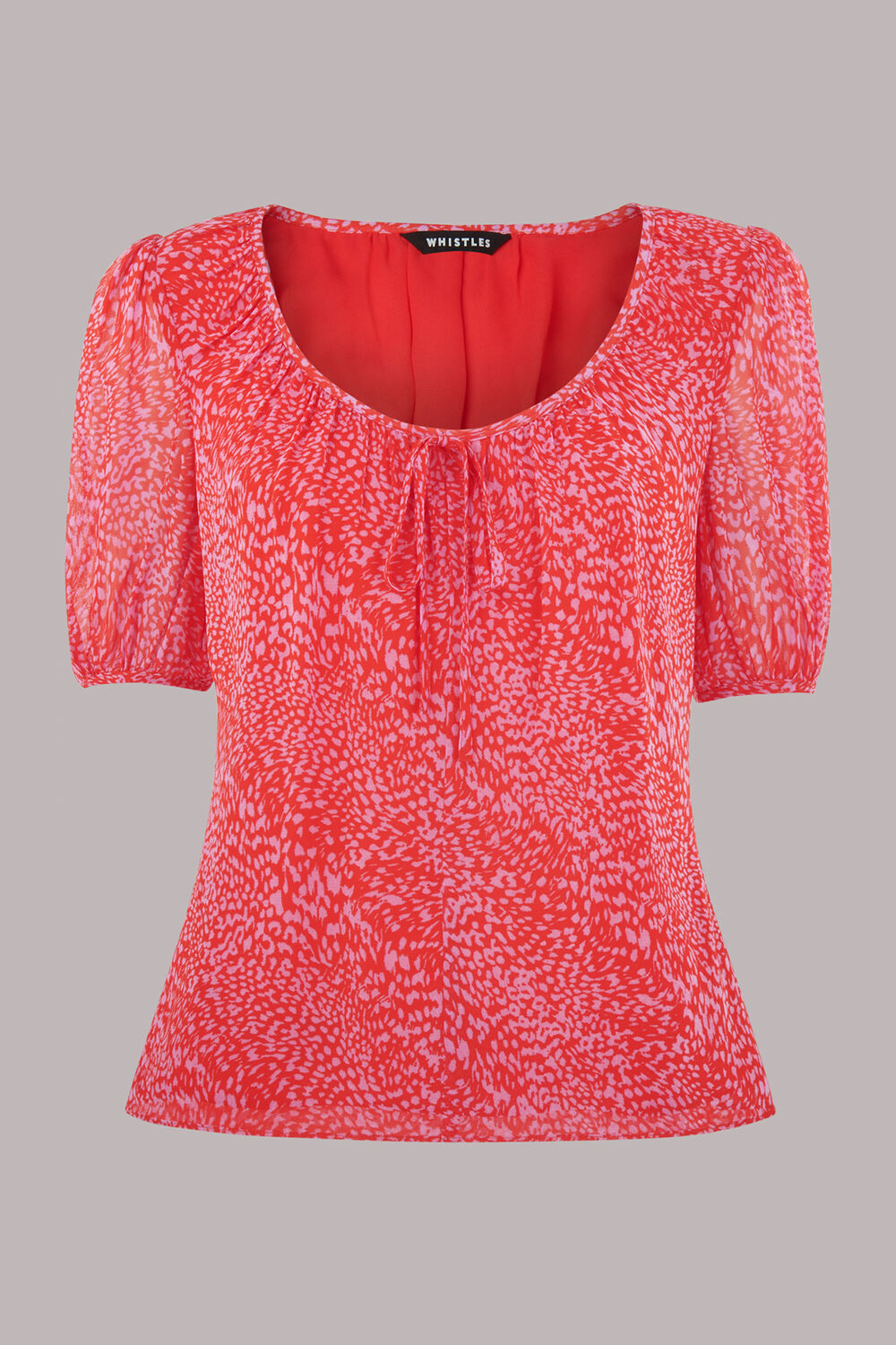 Diagonal Leopard Top