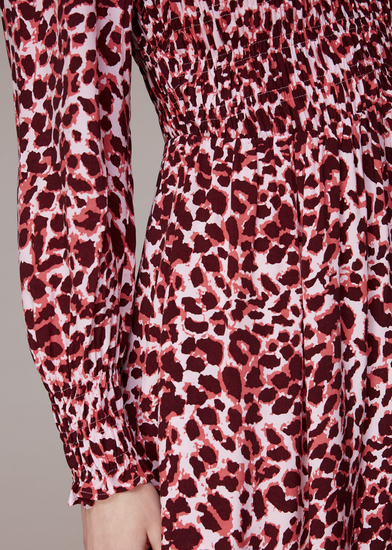 Abstract Cheetah Print Dress