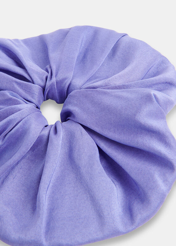 Purple Hai Dupion Scrunchie