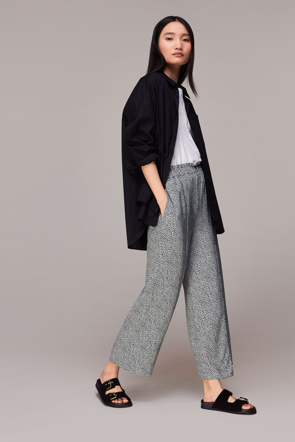 Gradient Leopard Print Pants&nbsp;