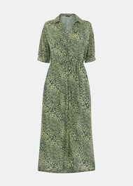Diagonal Leopard Print Dress