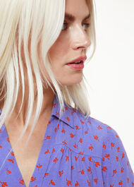 Petite Scattered Petals Print Dress