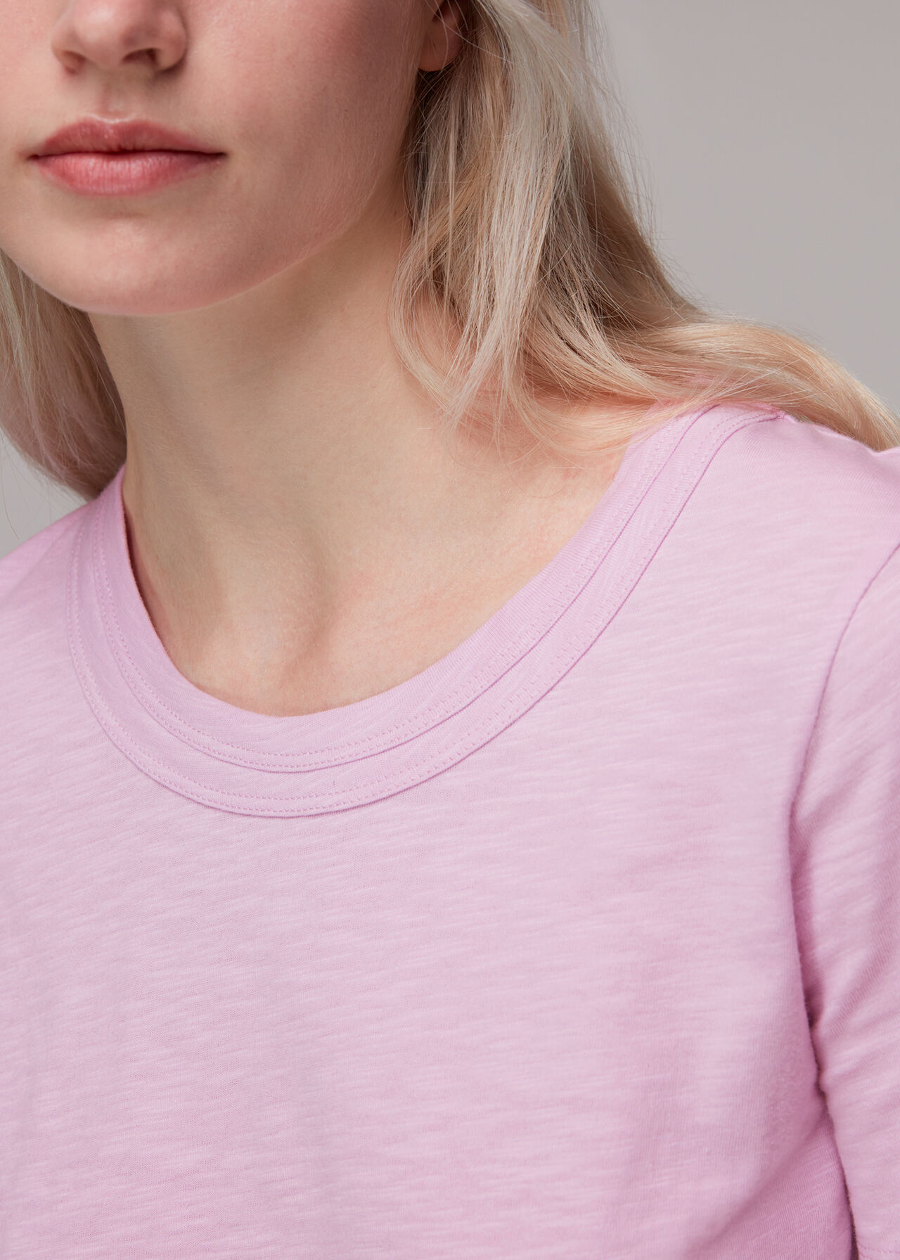 Lilac Rosa Double WHISTLES | T-Shirt Trim 