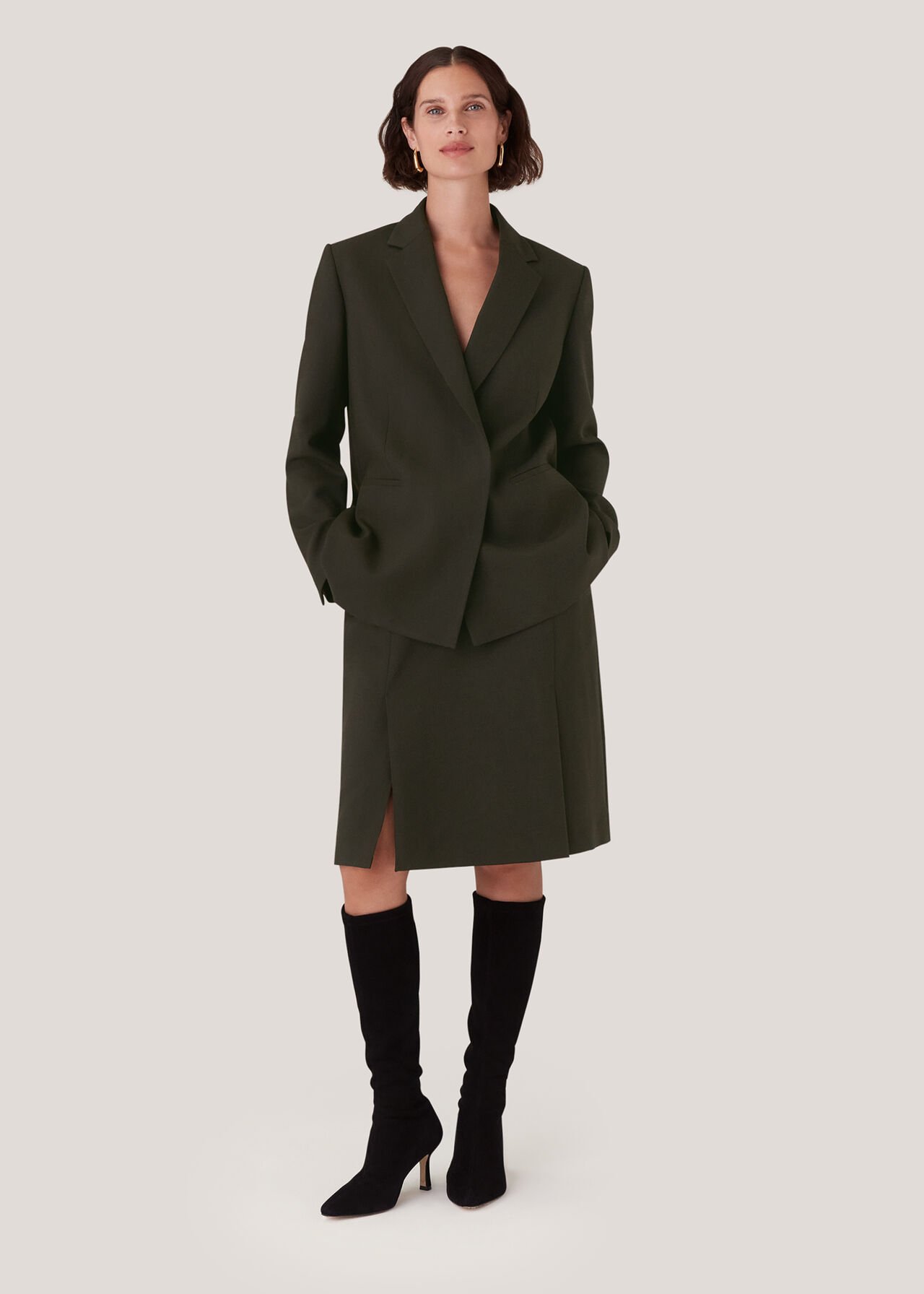 Natalie Wool Blend Blazer
