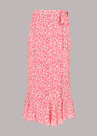 Cheetah Print Wrap Skirt