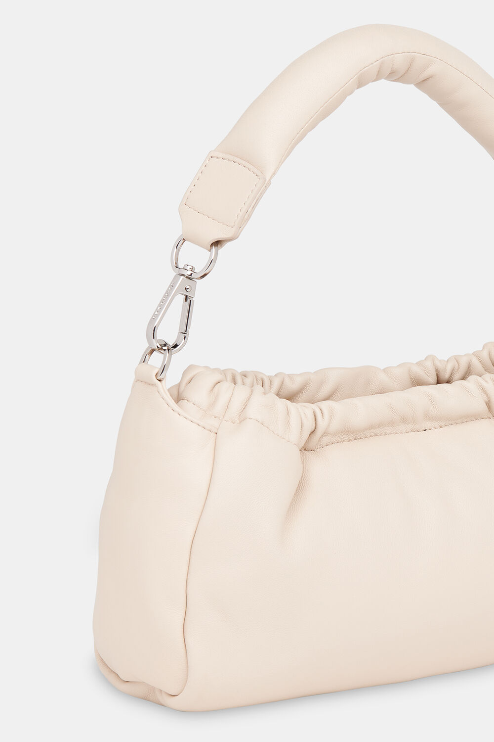 Beige Benny Drawstring Shoulder Bag
