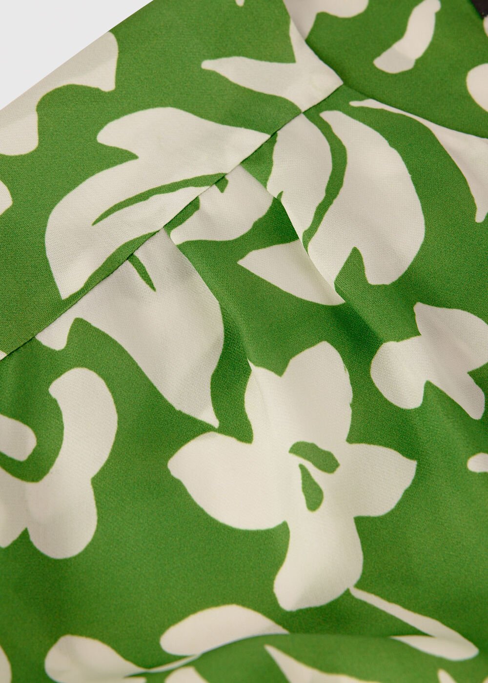 Floral Keyhole Blouse