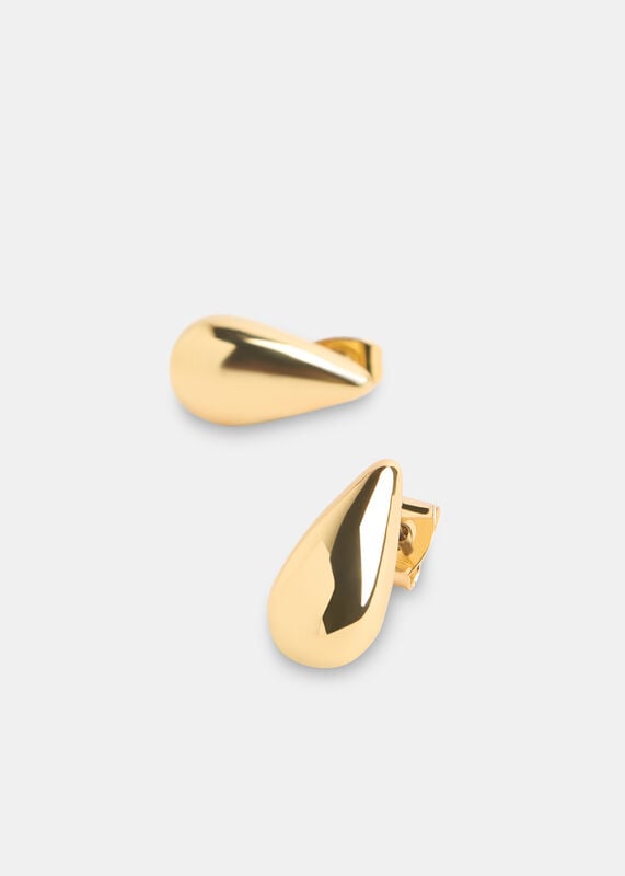 Gold Mini Teardrop Stud Earring