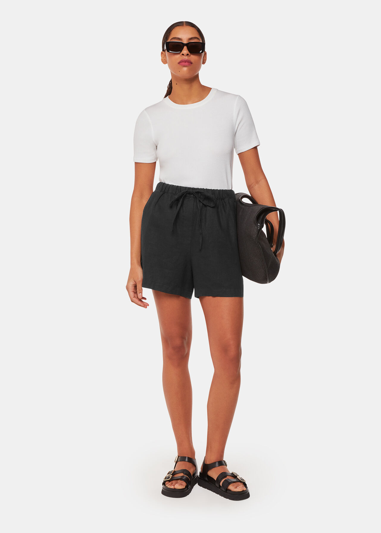 Linen Elasticated Short