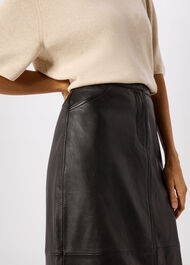 Jamie Leather Midi Skirt