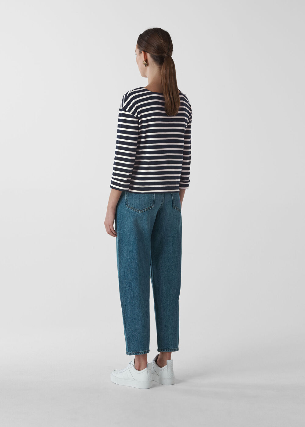 Breton Stripe Square Neck Top Multicolour