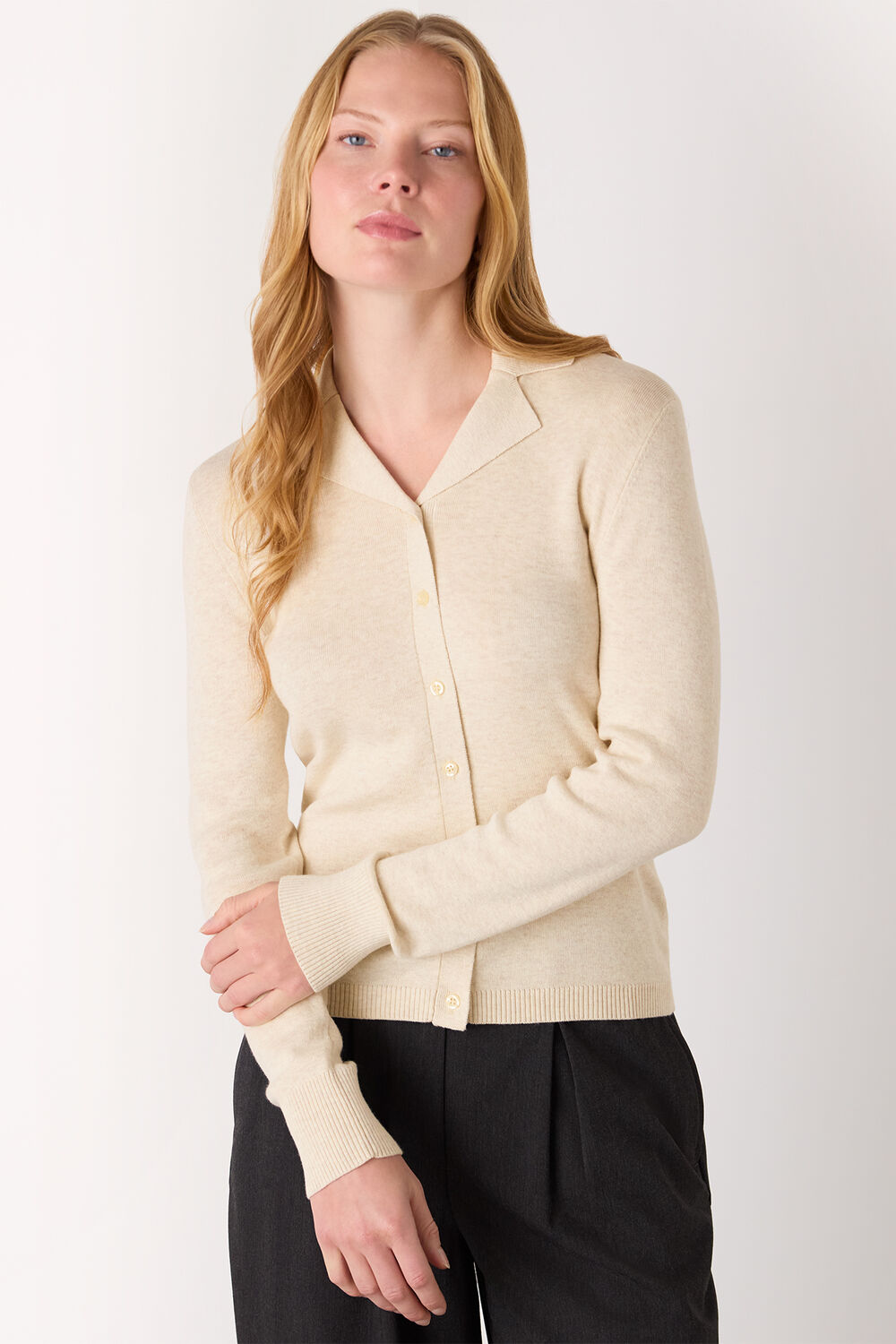 Oatmeal Phoebe Knit Shirt