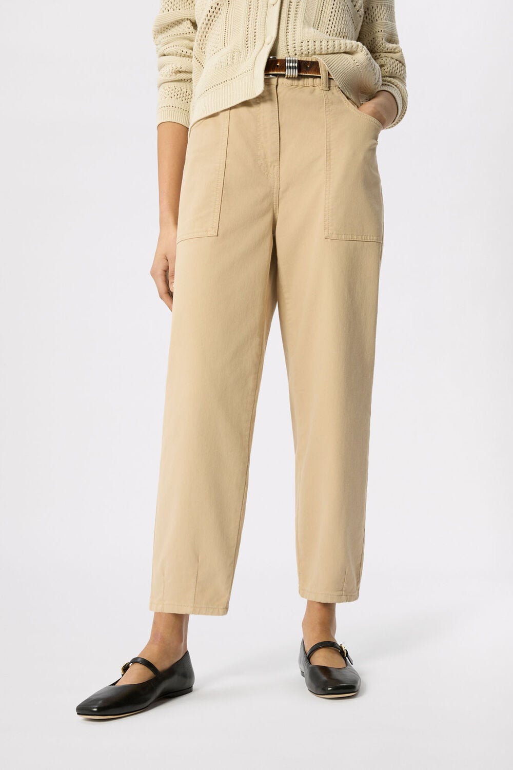 Neutral Petite Tessa Casual Pants