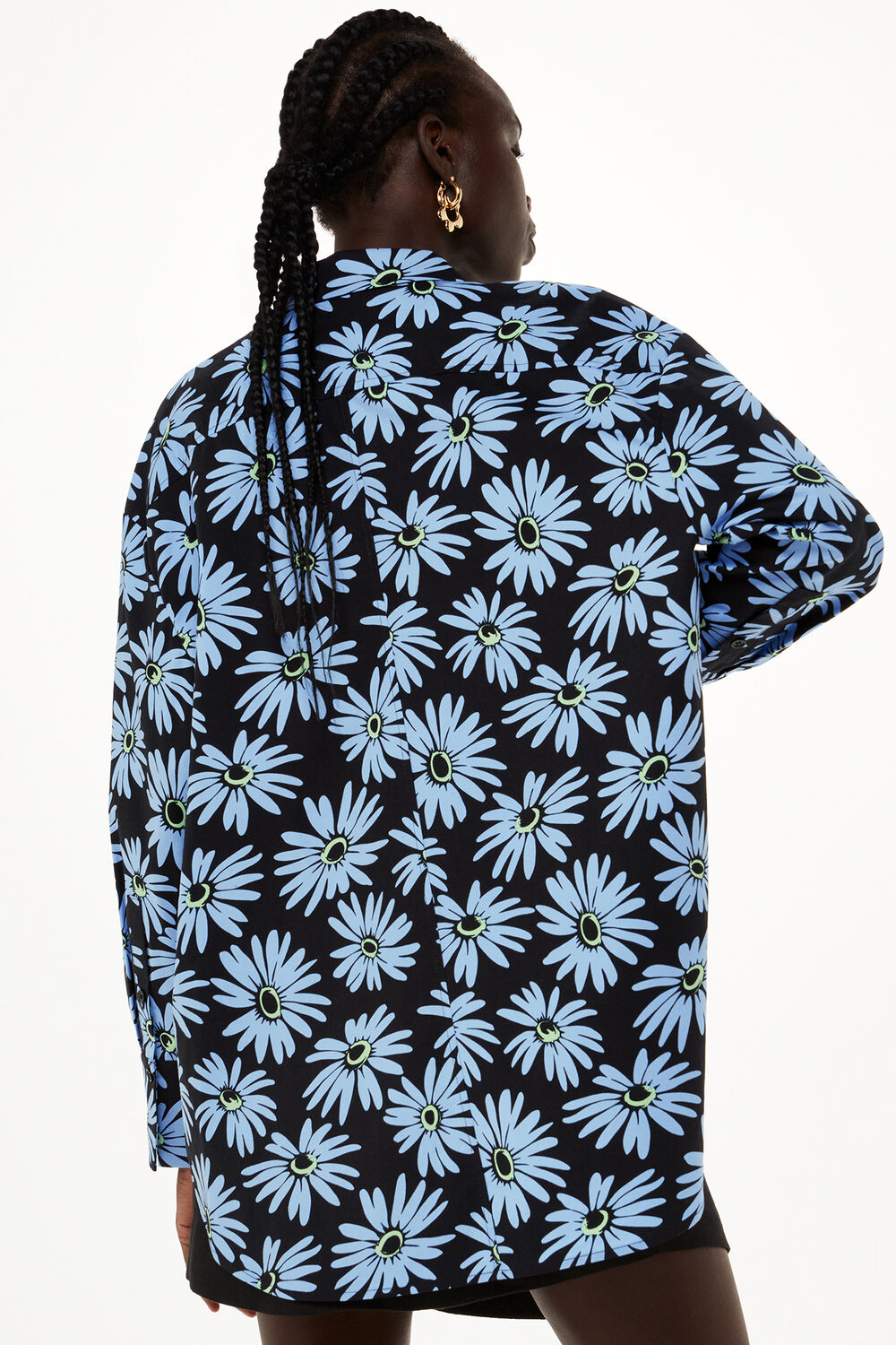 Daisy Print Oversized Shirt