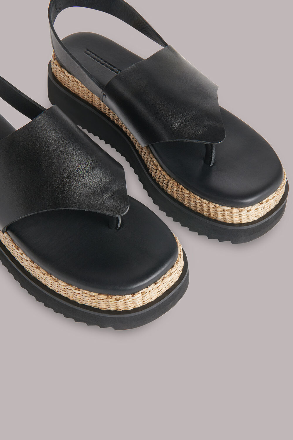 Lia Raffia Platform Sandal