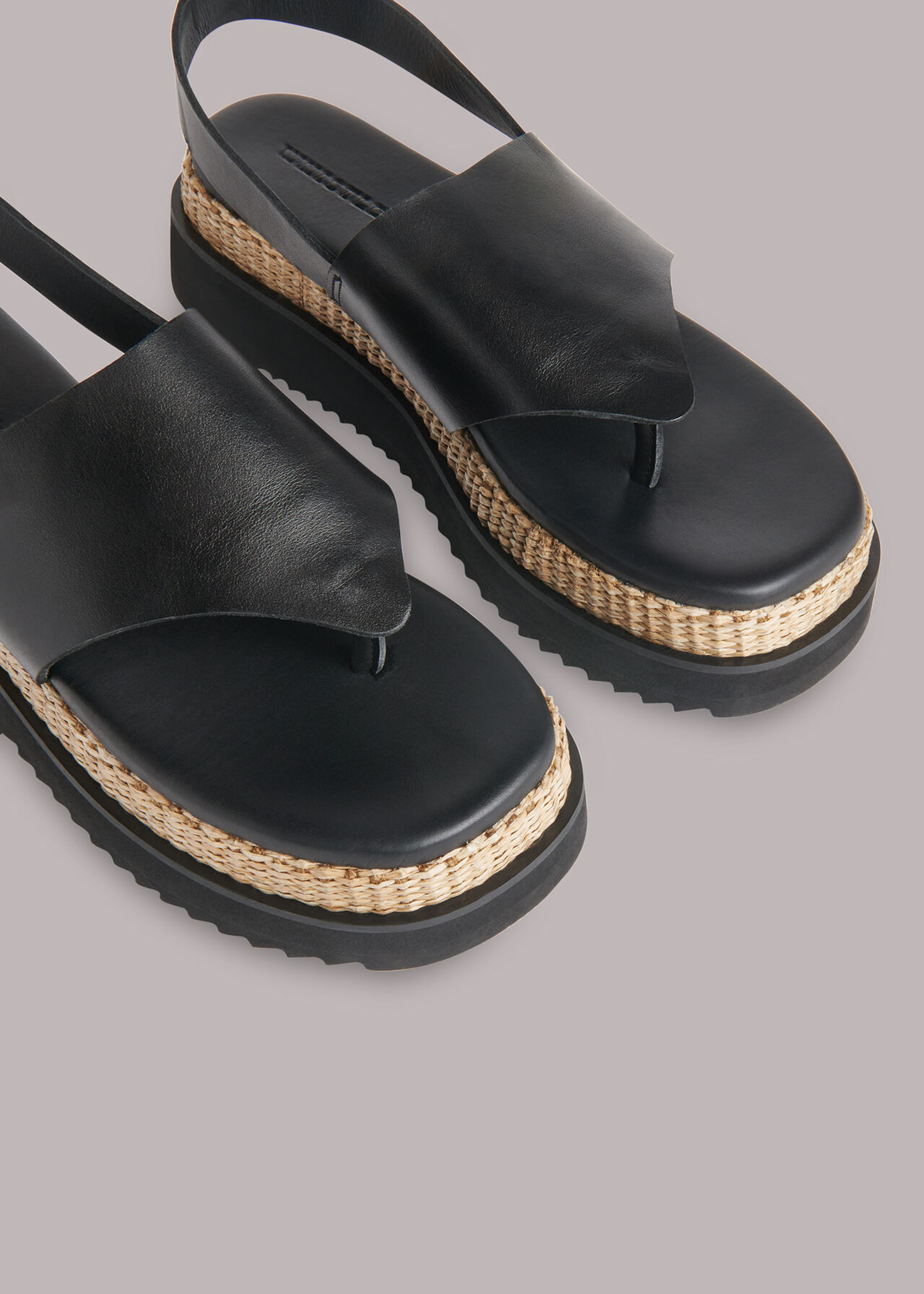 Lia Raffia Platform Sandal