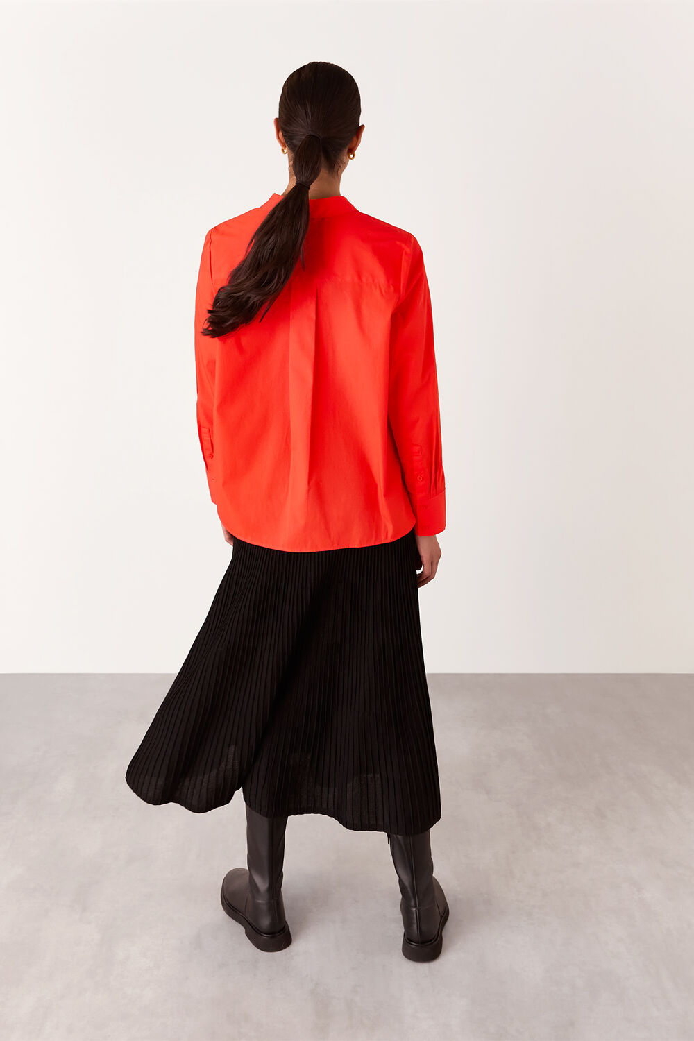Boxy Relaxed Cotton Shirt