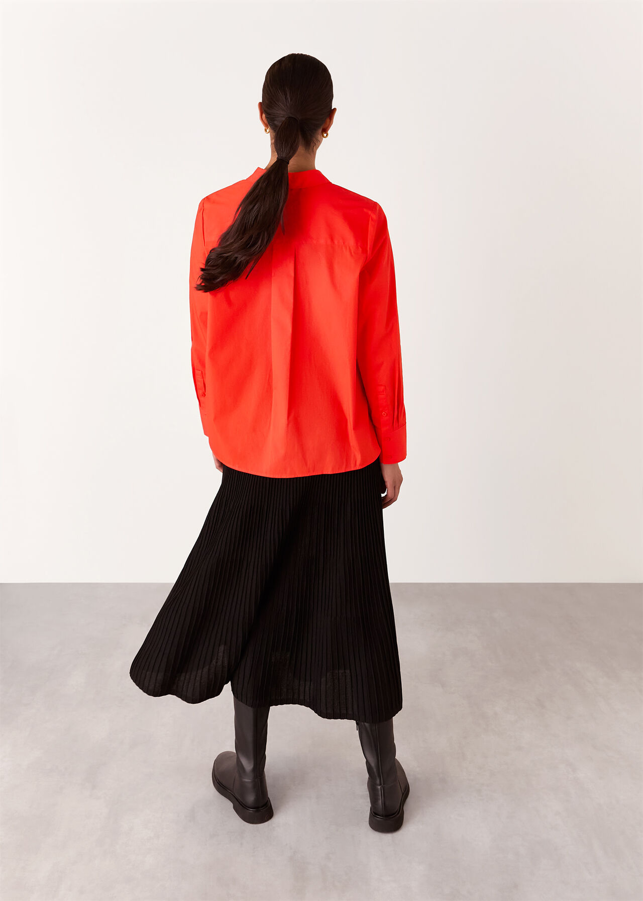 Boxy Relaxed Cotton Shirt