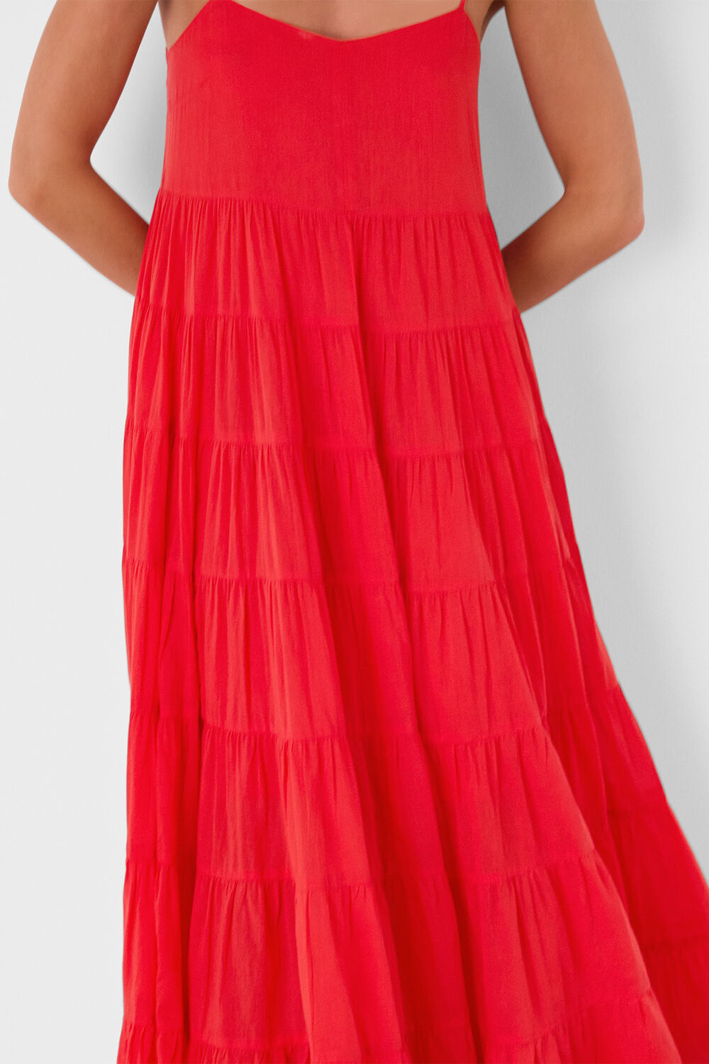 Cotton Tiered Maxi Sun Dress