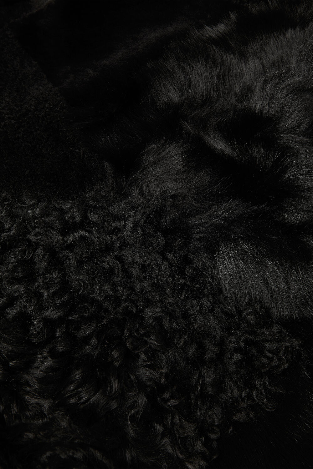 Black Hema Shearling Coat