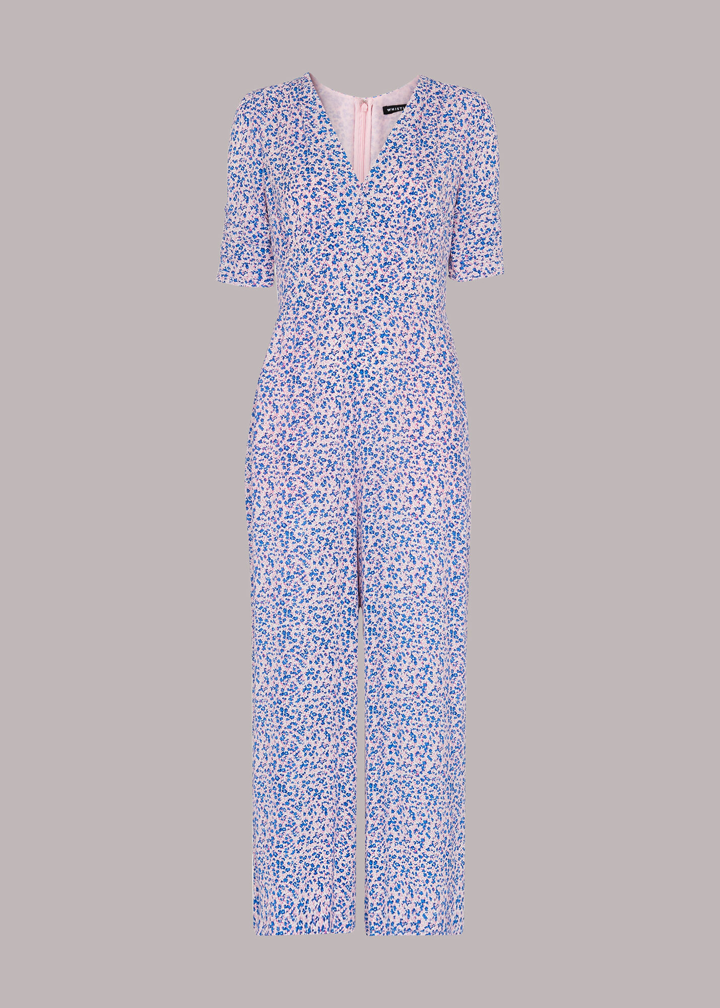 Multicolour Floral Garden Print Jumpsuit WHISTLES
