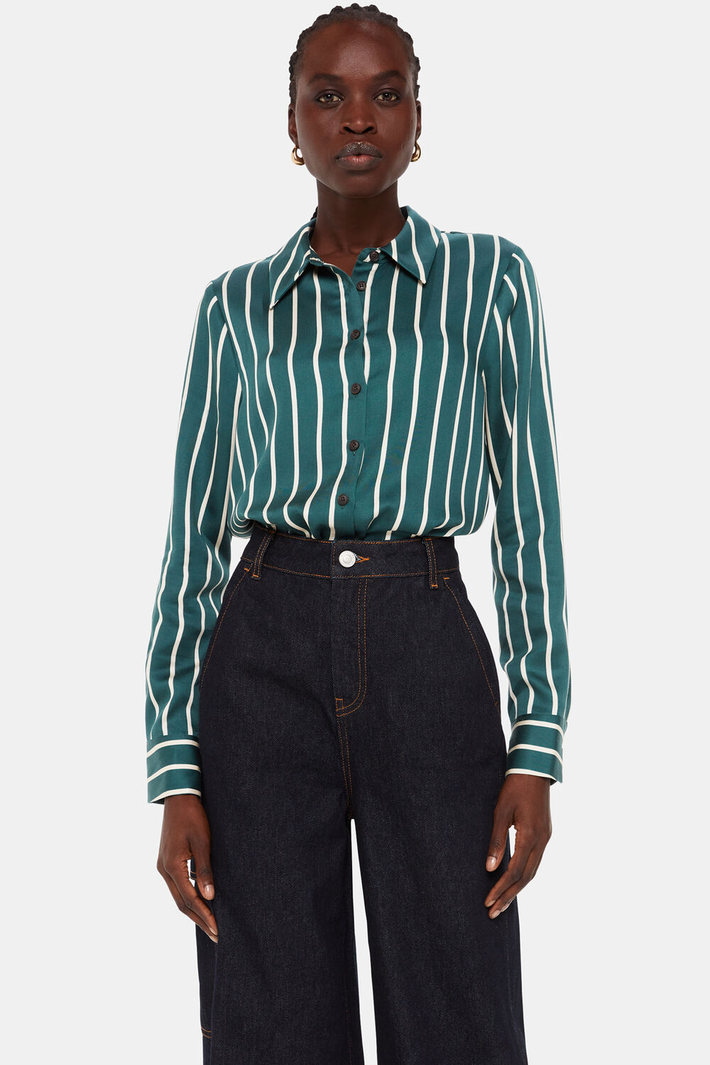 Green Alex Stripe Shirt