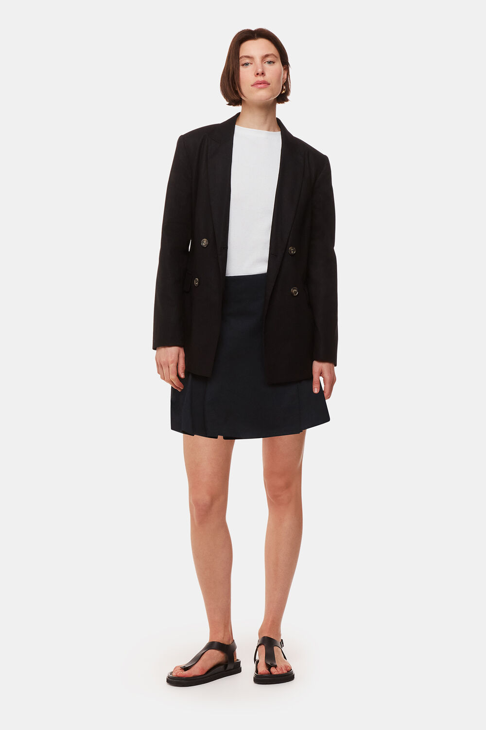 Pleated Mini Skirt