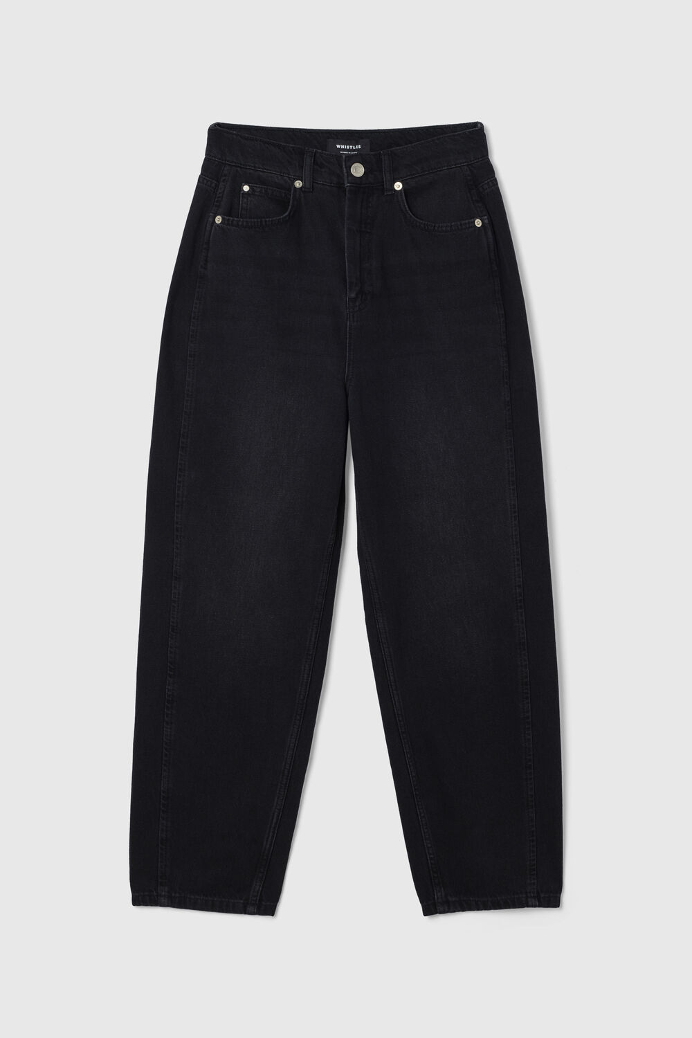 Black Petite Authentic Barrel Leg Jean