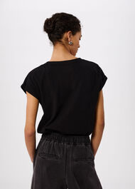 Willa V-Neck Cap Sleeve Tee