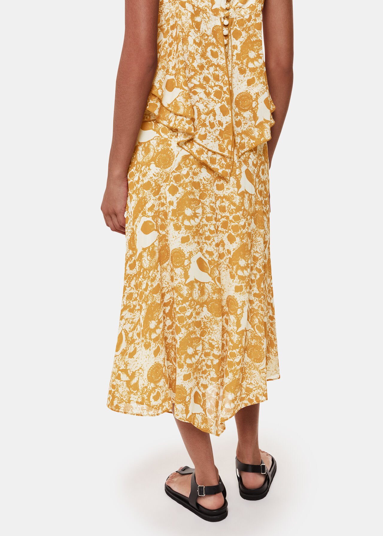 Seashore Print Skirt