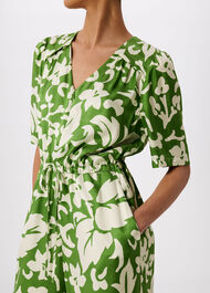 Floral Tie Waist Jumpsuit