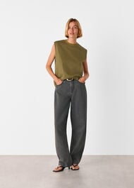 Edie Stripe Sleeveless Vest