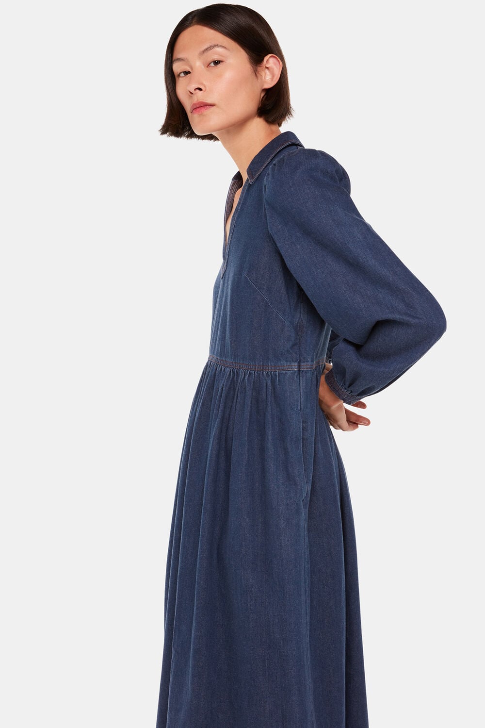 Denim Rina Trapeze Dress